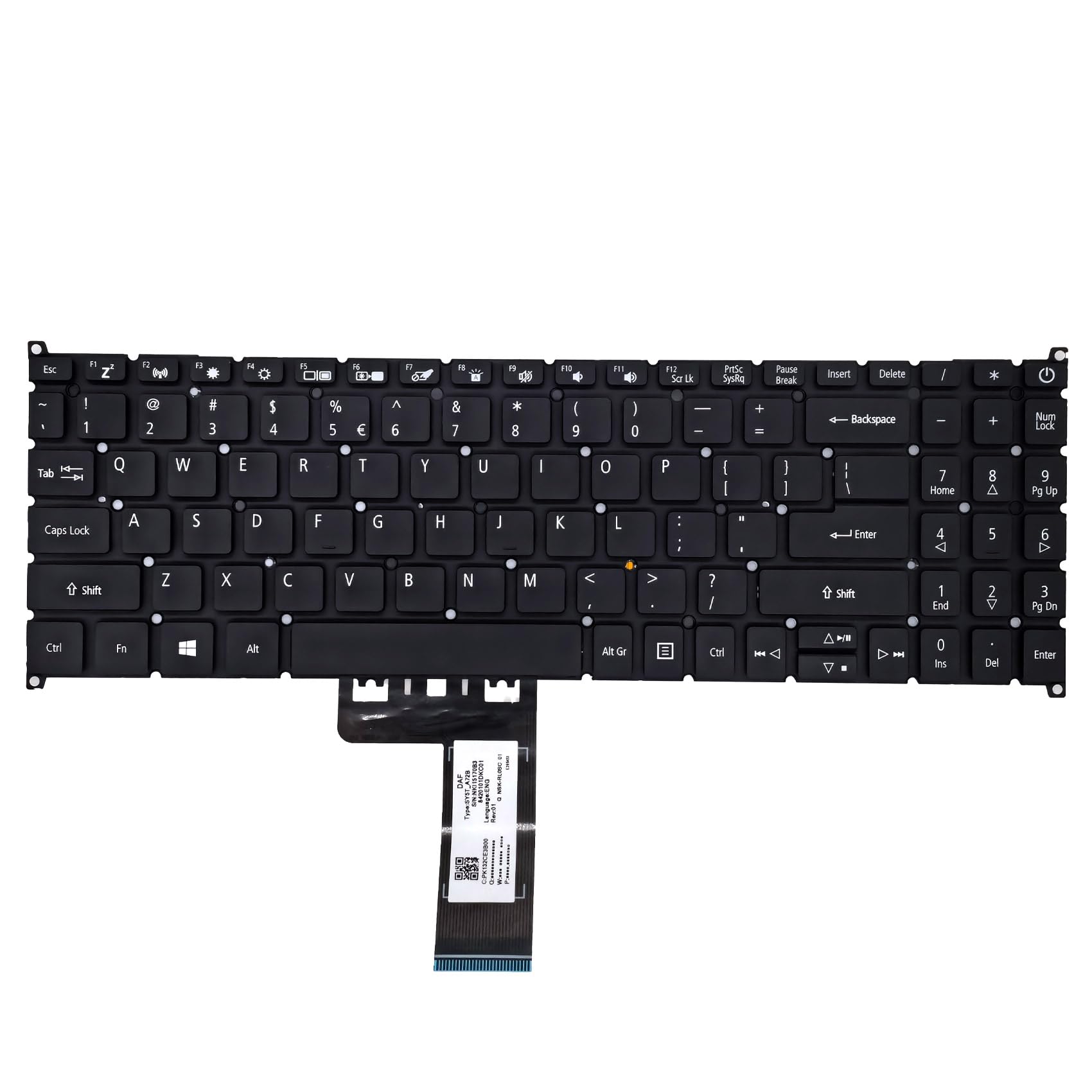 WWGTMC Replacement Keyboard for Acer Aspire 5 A515-43G A515-44 A515-46 A515-52 A515-54 A515-56G,Swift 3 SF315-52 N19C3 US Layout with Backlit Keyboard
