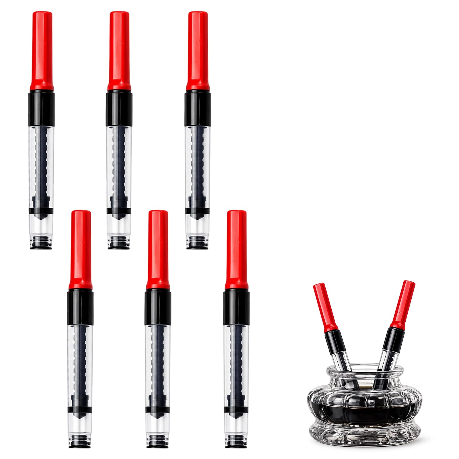 Lamy Ink Cartridge Converter, Red Twist Mechanism Ink Refilling Tool, Compatible with Lamy Safari and AL-Star Fountain Pens, 3.4 mm Standard Diameter for Writing and Document SigningLamy Ink Cartridge