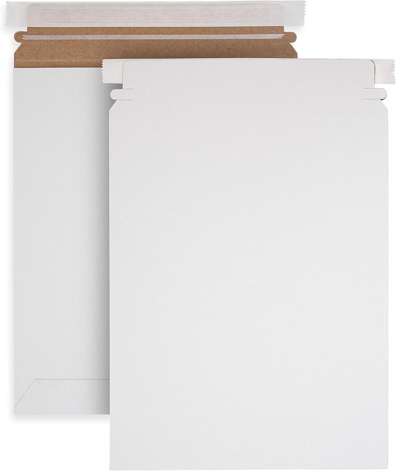 MT Products White Flat Shipping Envelopes 11" x 13.5" - Self-Seal Mailing Envelopes (Pack of 100) - Made in the USA