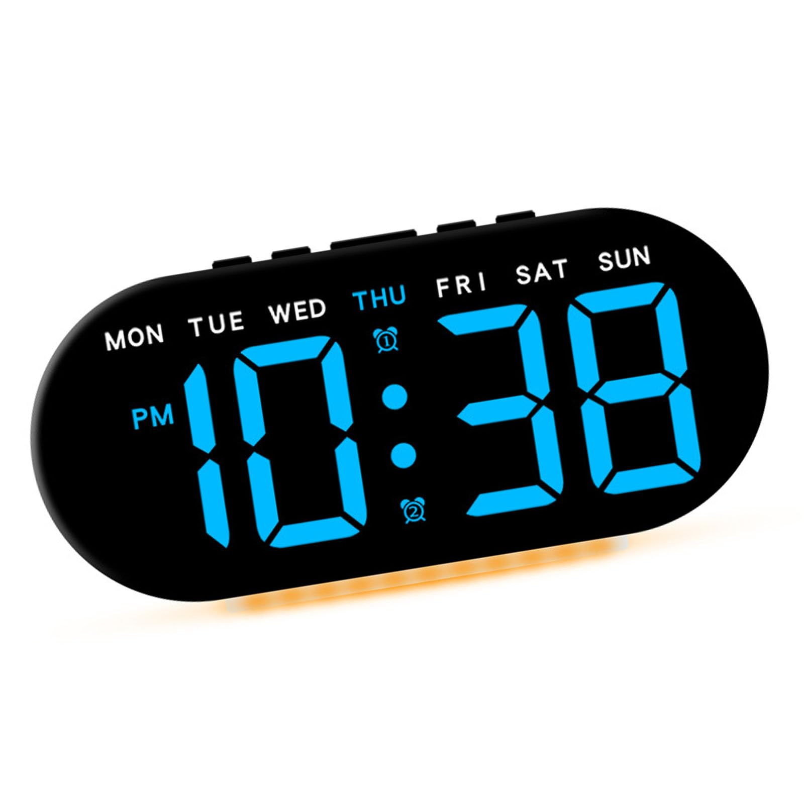 Xjdzineq Led Alarm Clock Adjustable Brightness Desk Colck Dimmable Bedside for Elderly and Seniors for Bedrooms Bedside