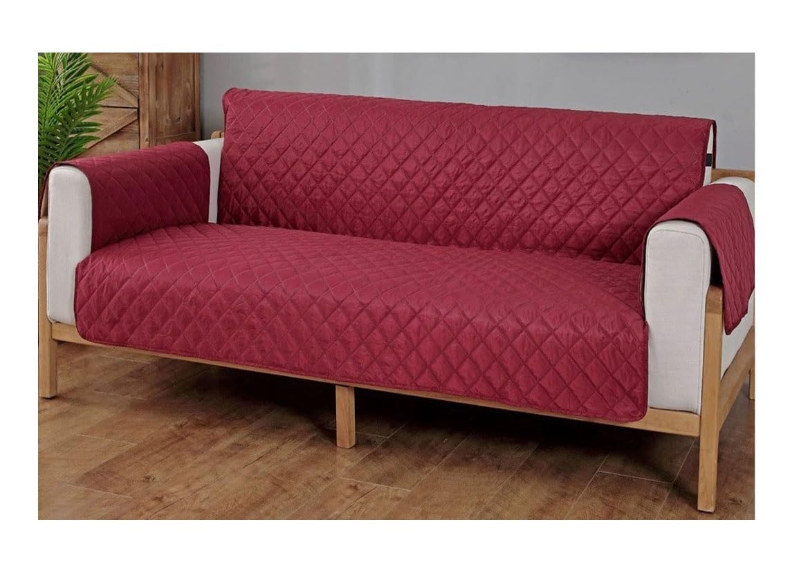 Housse de canapé 3 places imperméable et antidérapant pour protection contre griffes de chat