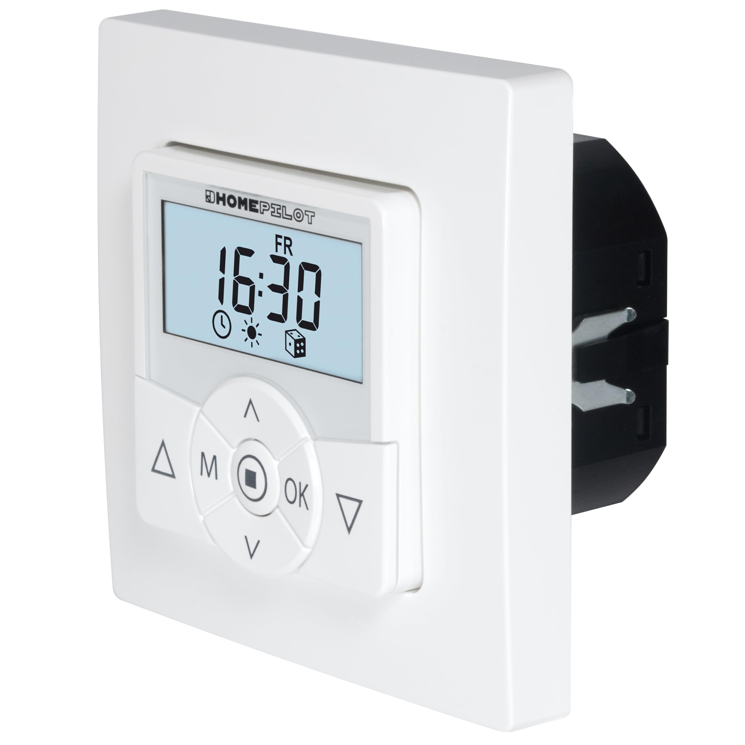 HOMEPILOT Zeitschaltuhr premium | cleverer Rolladenschalter mit Timer & Sonnensensor 0,75m