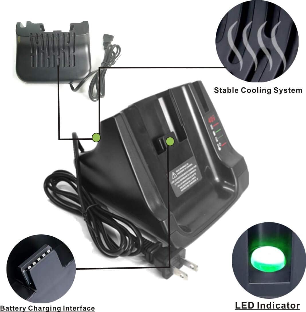 36v 40V MAX Battery Fast Charger LCS40 LCS36 Replace Black and Decker 36V 40V Lithium Battery Charger to Charge LBXR36 LST540 LBX2040 LCS1240 LBX1540 (no Battery)