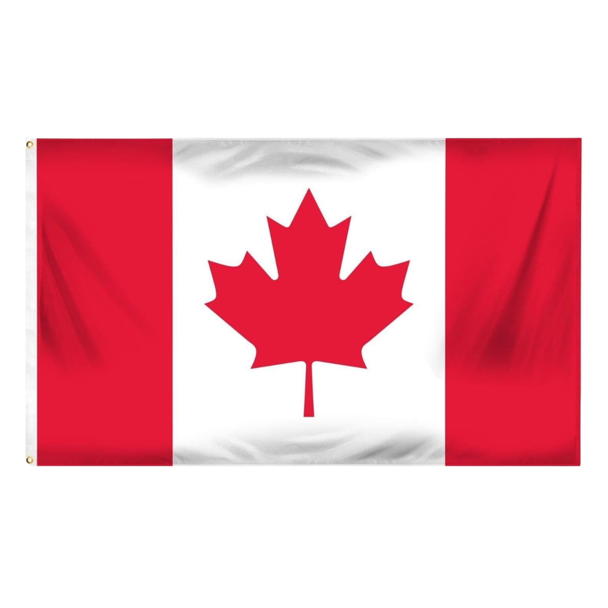 Canada Flag 5ft x 3ft with Brass Eyelets – Polyester Canadian Flag Banner for Canada Day, National Celebrations, Home & Garden Display — image 1
