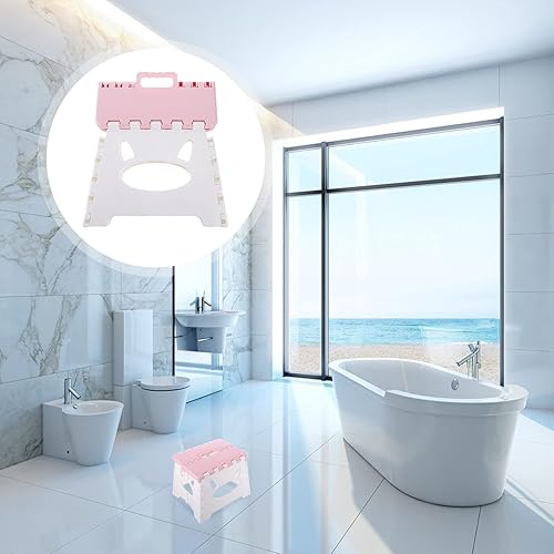 Miniatura 9 de BESPORTBLE Taburete plegable de plástico, taburete plegable, taburete de descanso, silla, soporte para plantas, mesita de noche para cocina, jardín,