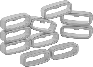 10pcs Watch Strap Holder Loop, Silicone Watch Band Keeper Retainer Fastener Ring Parts for Smart Watch Band Wristband Replacement