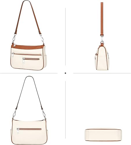 Miniatura 4 de Over Earth Bolso bandolera de cuero genuino para mujer, bolso cruzado pequeño
