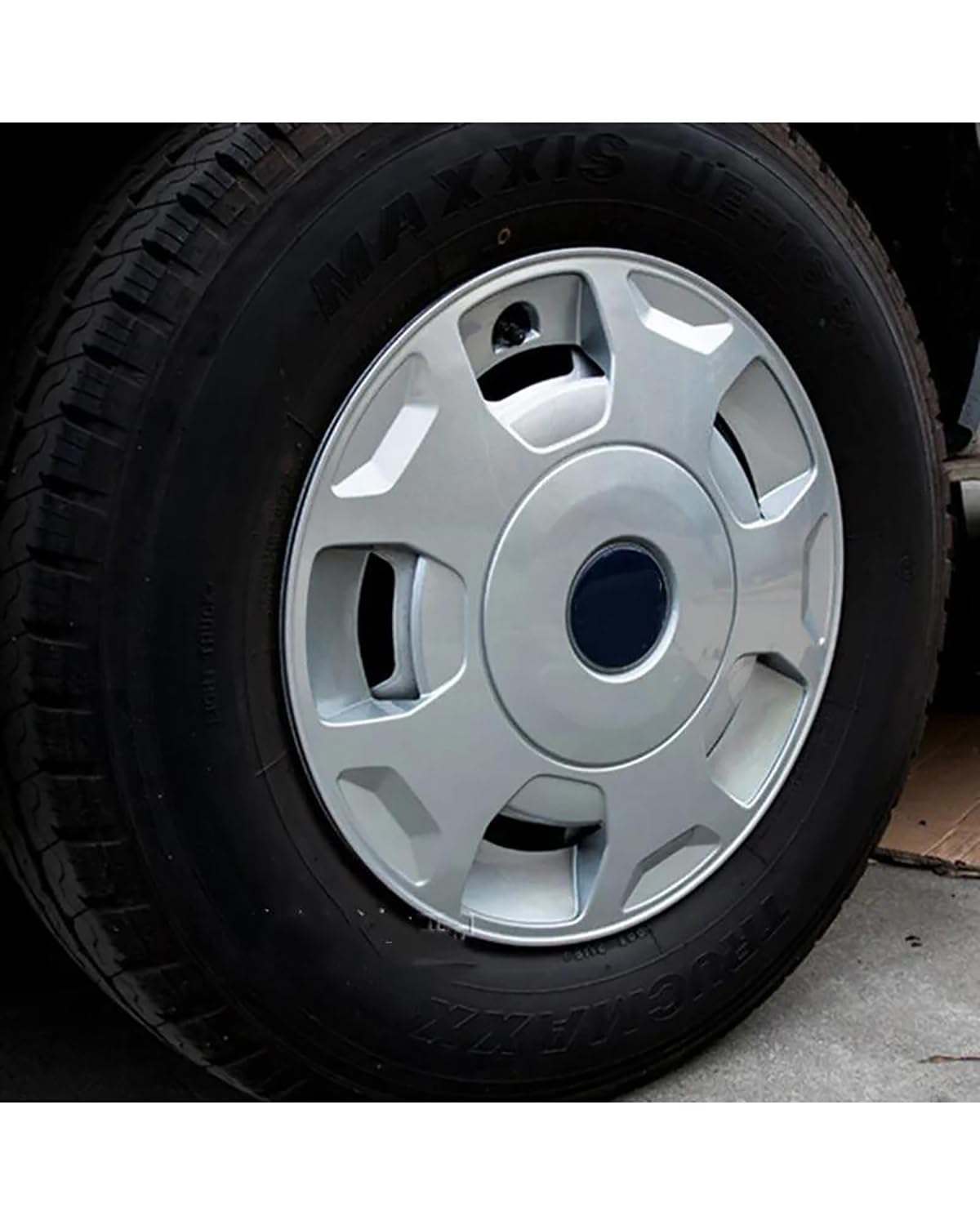 Tapacubos 4 tapacubos de 16 Pulgadas para Rueda de Coche para Ford para Transit para MK6 para MK7 V348 R16 Conjunto tapacubos