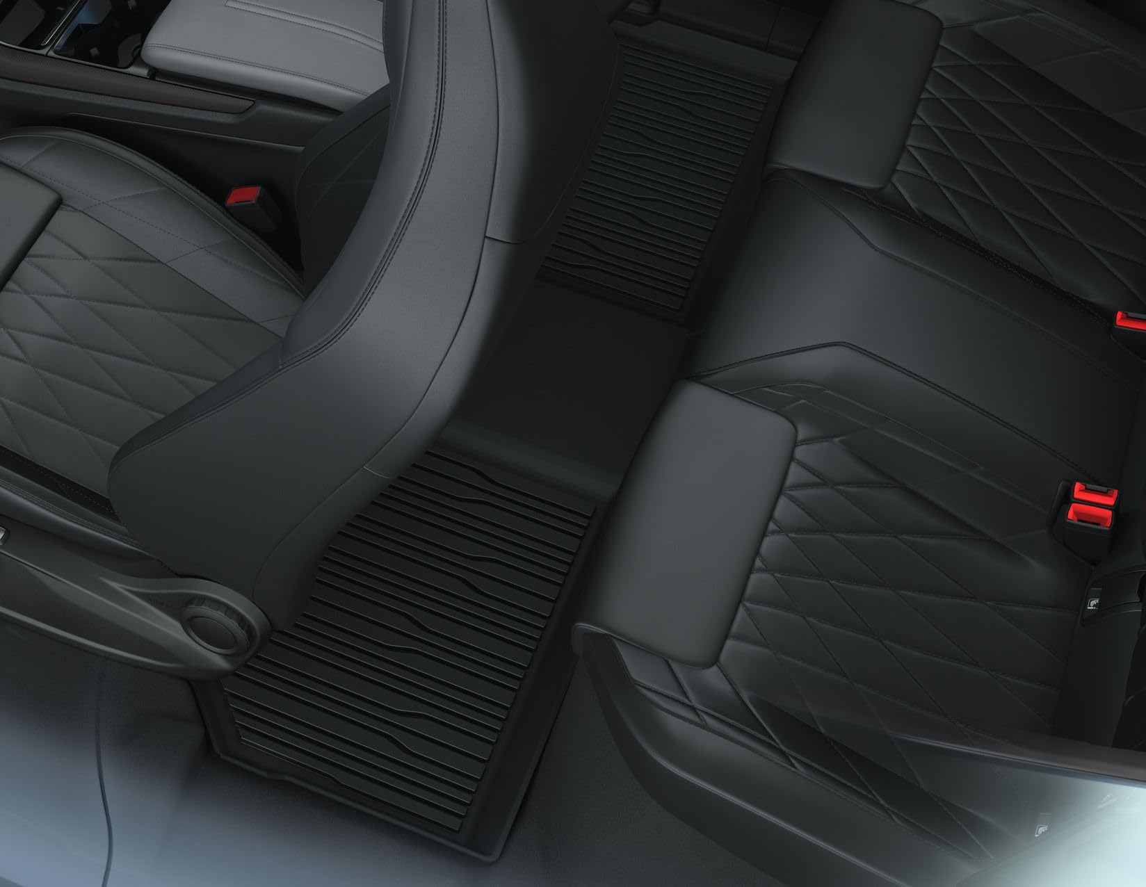 Alfombrillas de goma traseras de alta durabilidad para Ford All-Electric Explorer 8