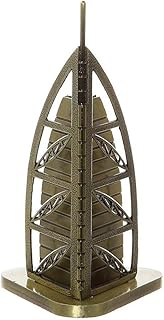 PROW® Bronze Dubai Burj Khalifa Metal Figurine Statue Building Replica Architecture Model Dubai Home Ornament Decor Souvenir Gifts, 6.3 Inch (16cm)