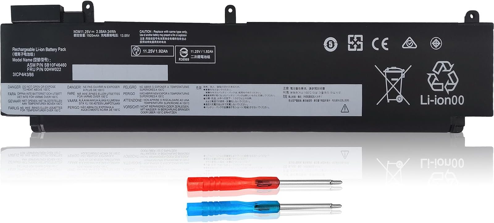 00HW022 Laptop Battery, T470S T460S Battery Replacement for ThinkPad T470s T460s Series 00HW023 SB10F46461 00HW036 SB10F46474 SB10F46460 00HW037 SB10F46475 PC Computer Batteries.
