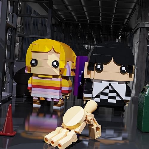 Miniatura 4 de LordBiulder Wednesday and Enid Wolf Girl - Juego de construcción de figuras con pequeñas cosas, famosos juguetes de televisión, regalos de