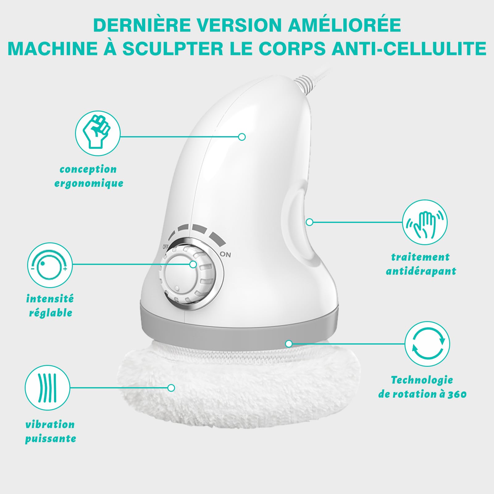 Massage Cellulite Masseur, Appareil de Massage Anti Cellulite, Accessoires Pour Soulager La Fatigue Sur Le Corps Entier