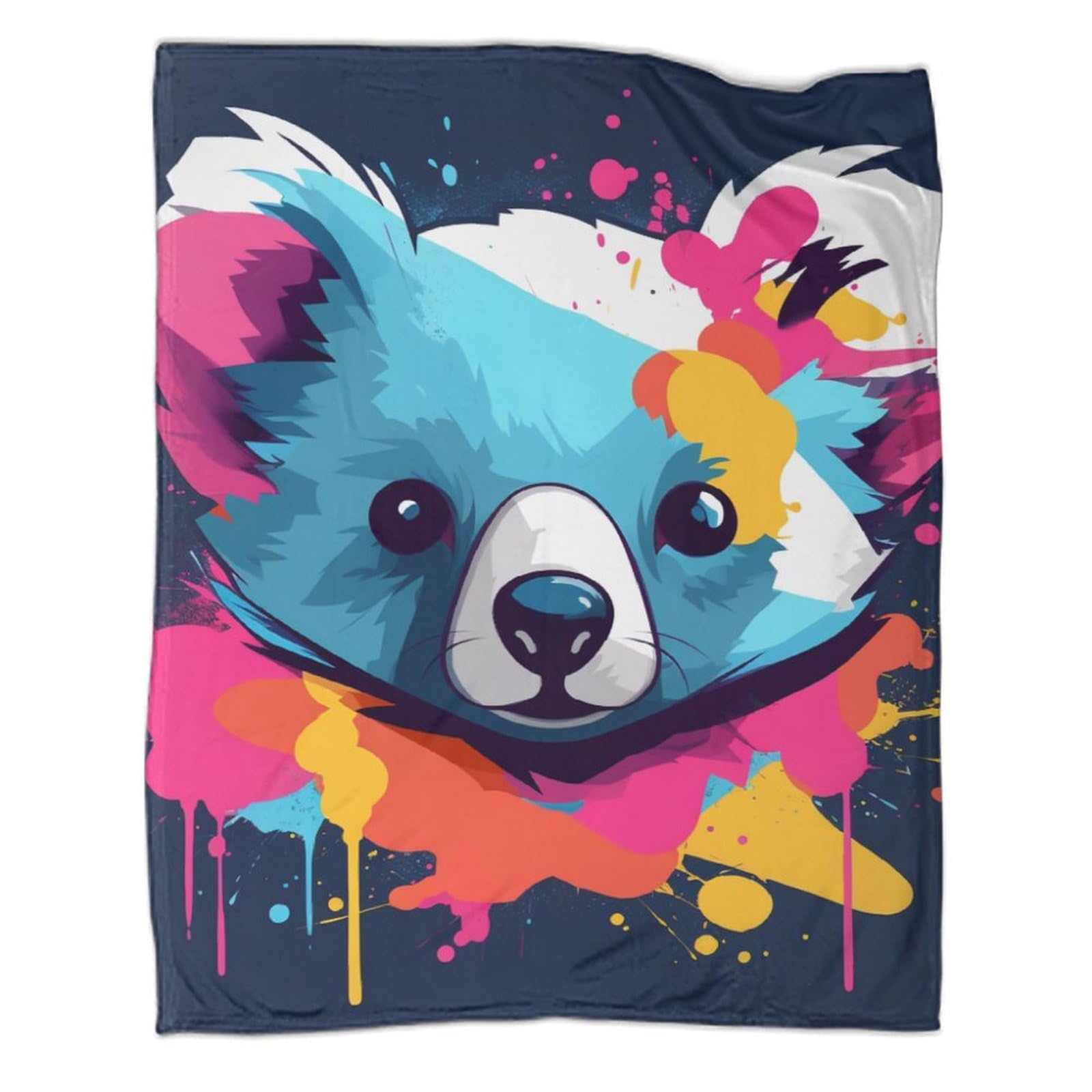 Couverture chaude en microfibre contre le froid, plaid koala doux 150x200 cm