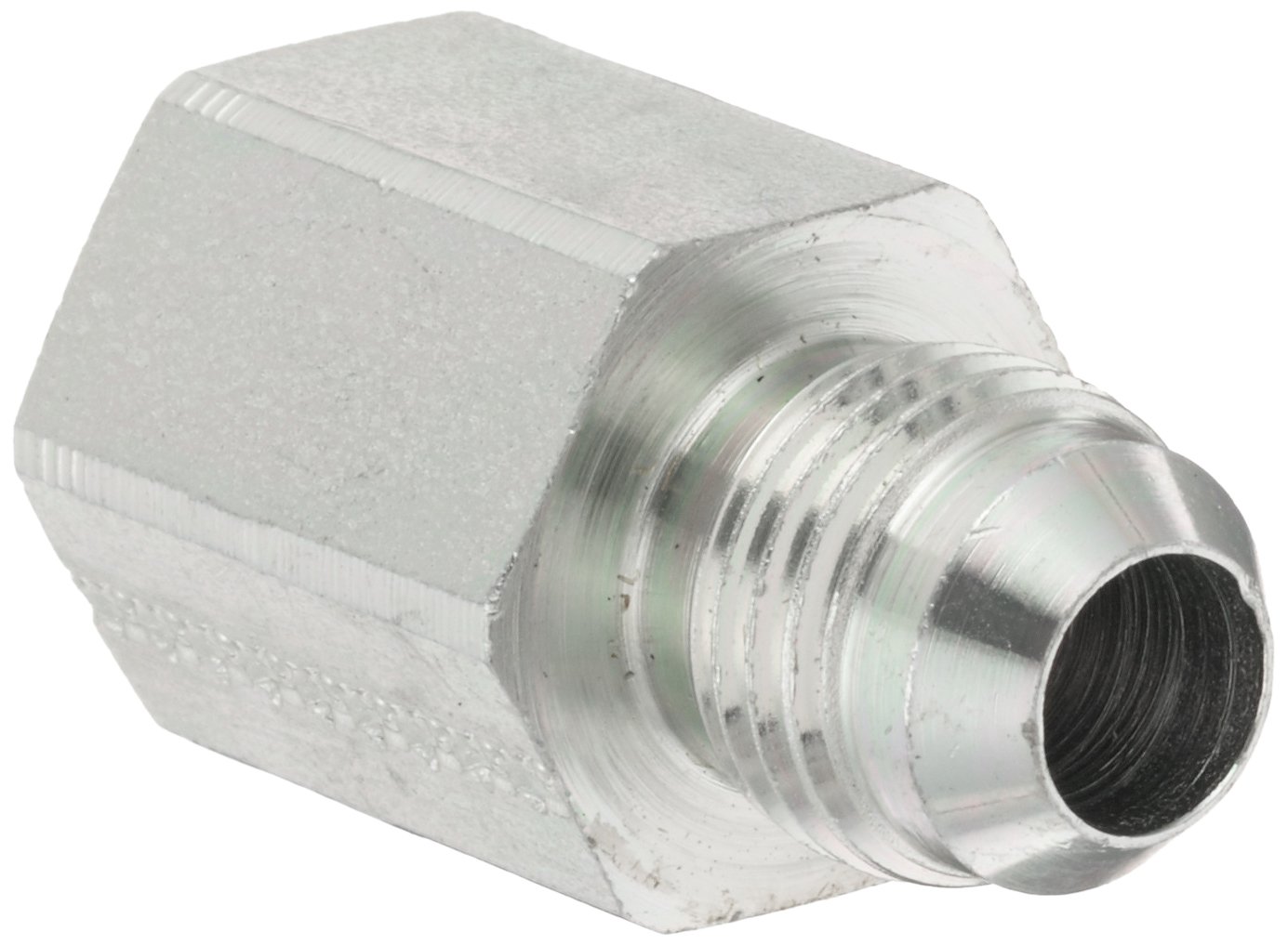 Eaton Aeroquip 2022-4-6S Female Connector, Male 37 Degree JIC, Female Pipe Thread, JIC 37° & NPT End Types, Carbon Steel, 1/4 NPT(f) x 9/16 JIC(m) End Size, 3/8