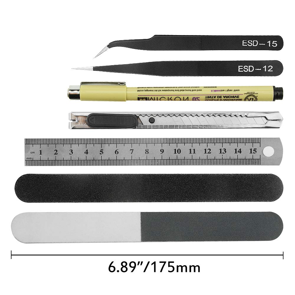 WMYCONGCONG 20 PCS Professional Gundam Model Tools Kit Modeler Basic