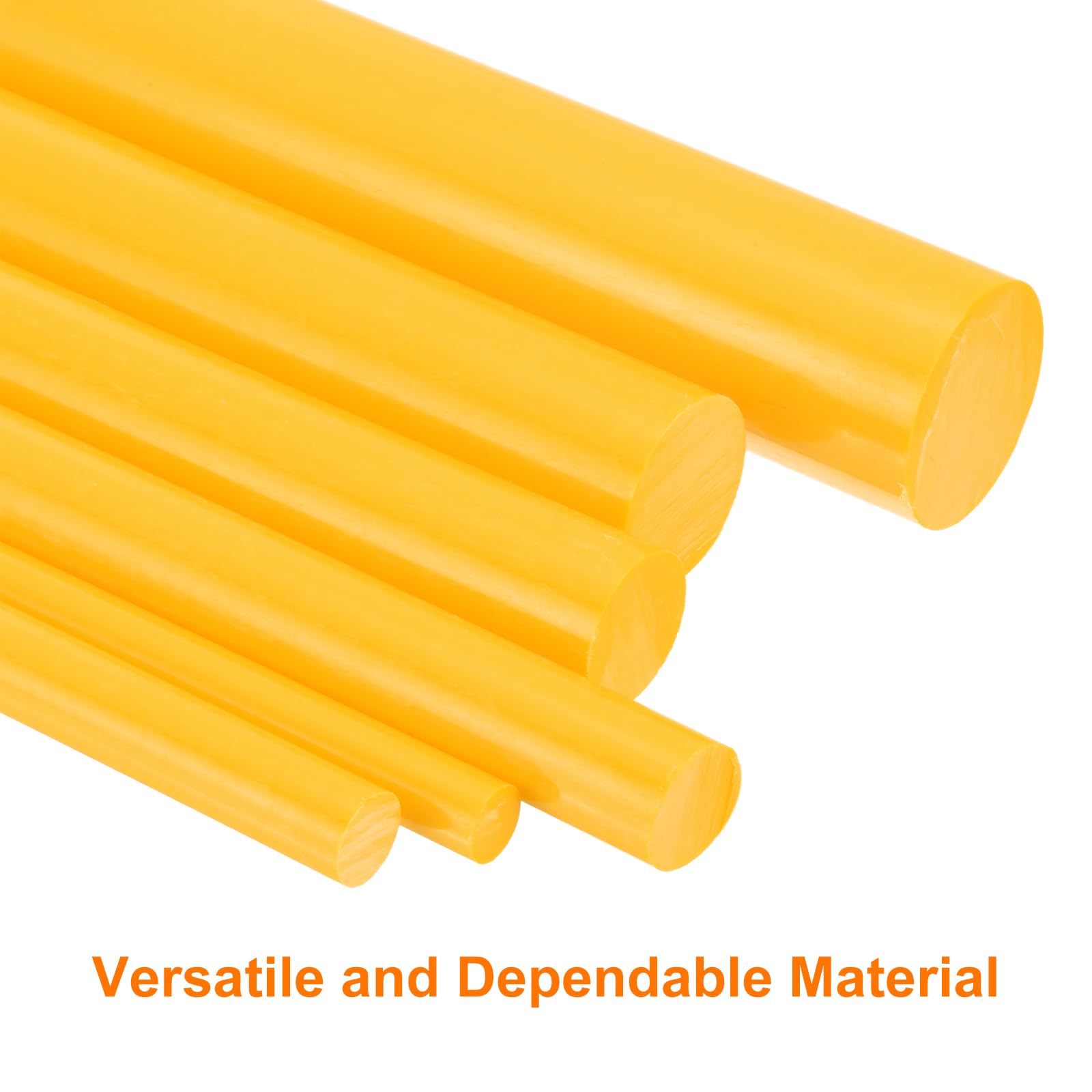 QUARKZMAN 5 Pcs Tiges En Plastique 18 x 500mm ABS Styrene Bâton Jaune