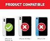 BEZ Mobile Phone Case for iPhone X iPhone XS Mobile Phone Case Protective Cover [Fabric and PU Leather] with Credit Card Holders Black