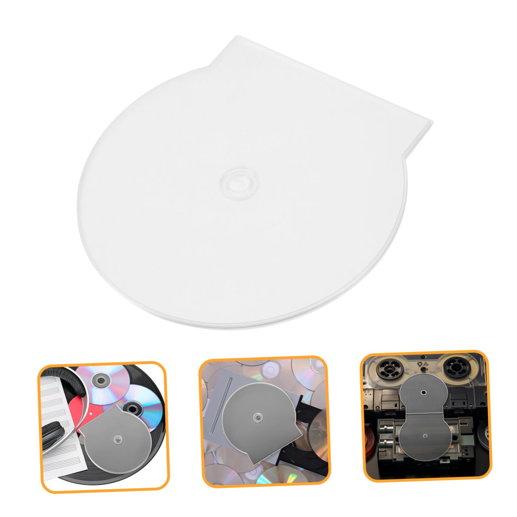 SOLUSTRE 20Pcs Clear CD Cases Reusable CD Storage Box for Home Travel and Car Portable Dvd Holders Protects Discs From Scratches and Collisions for Organizing and Dvds