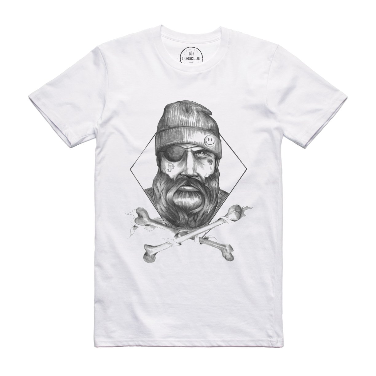 Hobo Jack Men's White - Gypsy Hobo - T-Shirt (Xxl)