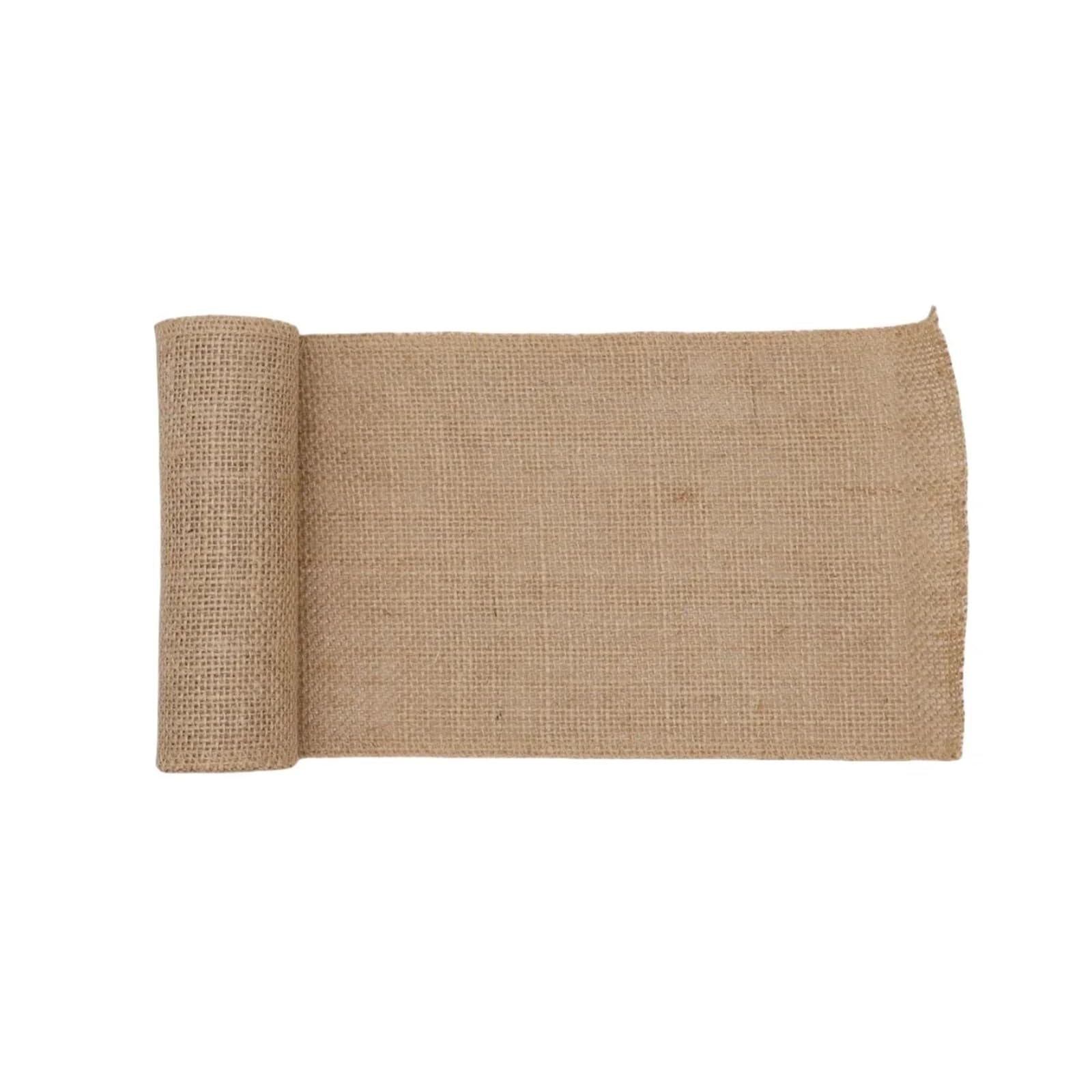 Burlap Fabric Roll 2M 12cm-35cm Natural Burlap Jute Ribbon Fabric Roll Wedding Rustic Gift Wrap Presents Table Home Decor(15cm)