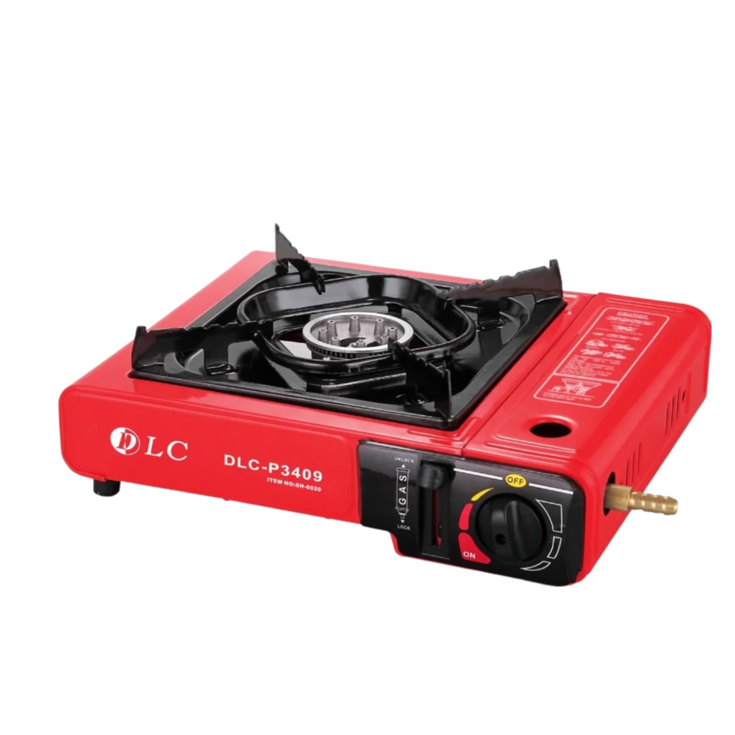 DLC Portable Single Burner Butane Gas Compatible Gas Stove Compact, Lightweight, Ideal For Outdoor Cooking - DLC-P3409 R
