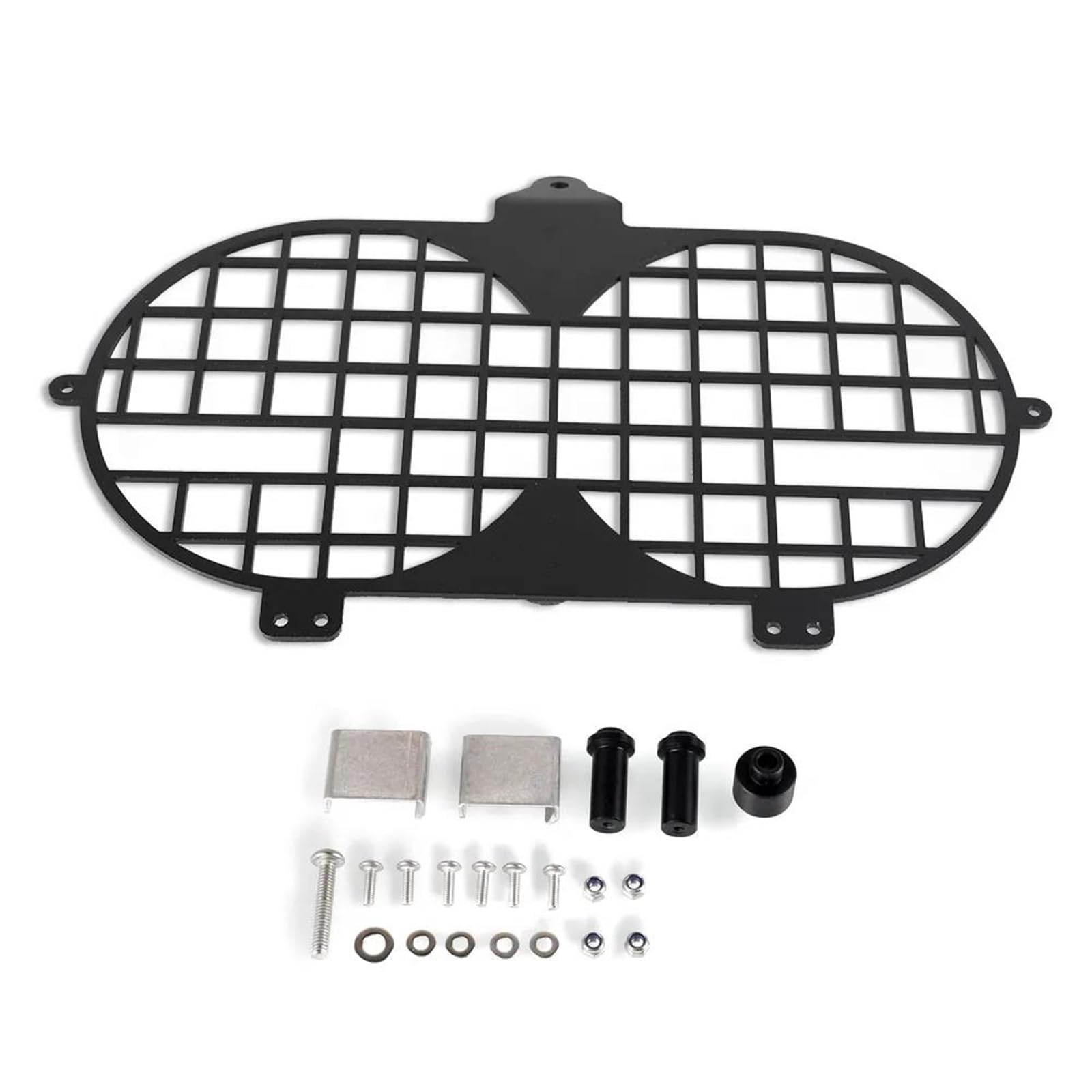 Grille De Protection Phare Moto Africa Twin XRV750 1996-2002 - Acier Inoxydable Noir