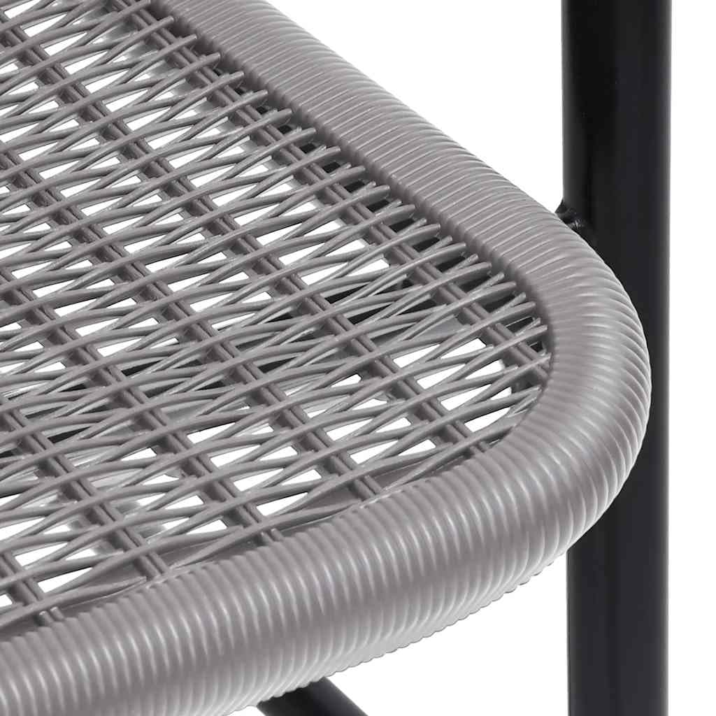 Gartenstühle 2 Stk. Kunststoff Rattan-Optik und Stahl 110 kg