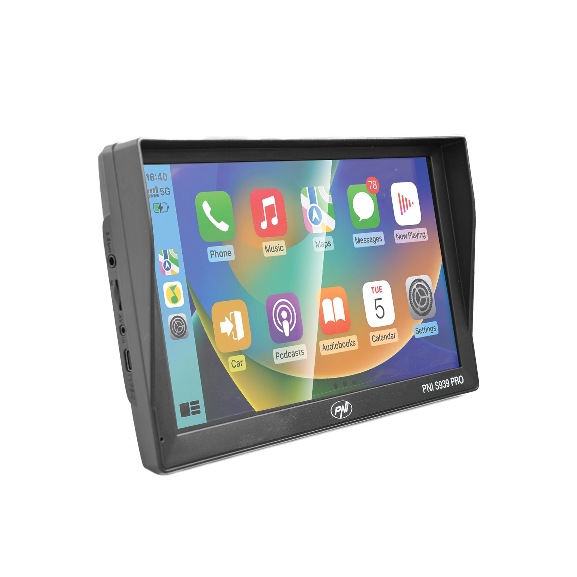Sistema di navigazione GPS PNI S939 PRO 9 pollici, 64 GB di memoria, 4 GB di RAM DDR, Android 13, trasmettitore FM, mirror link, Apple Carplay e Android Auto