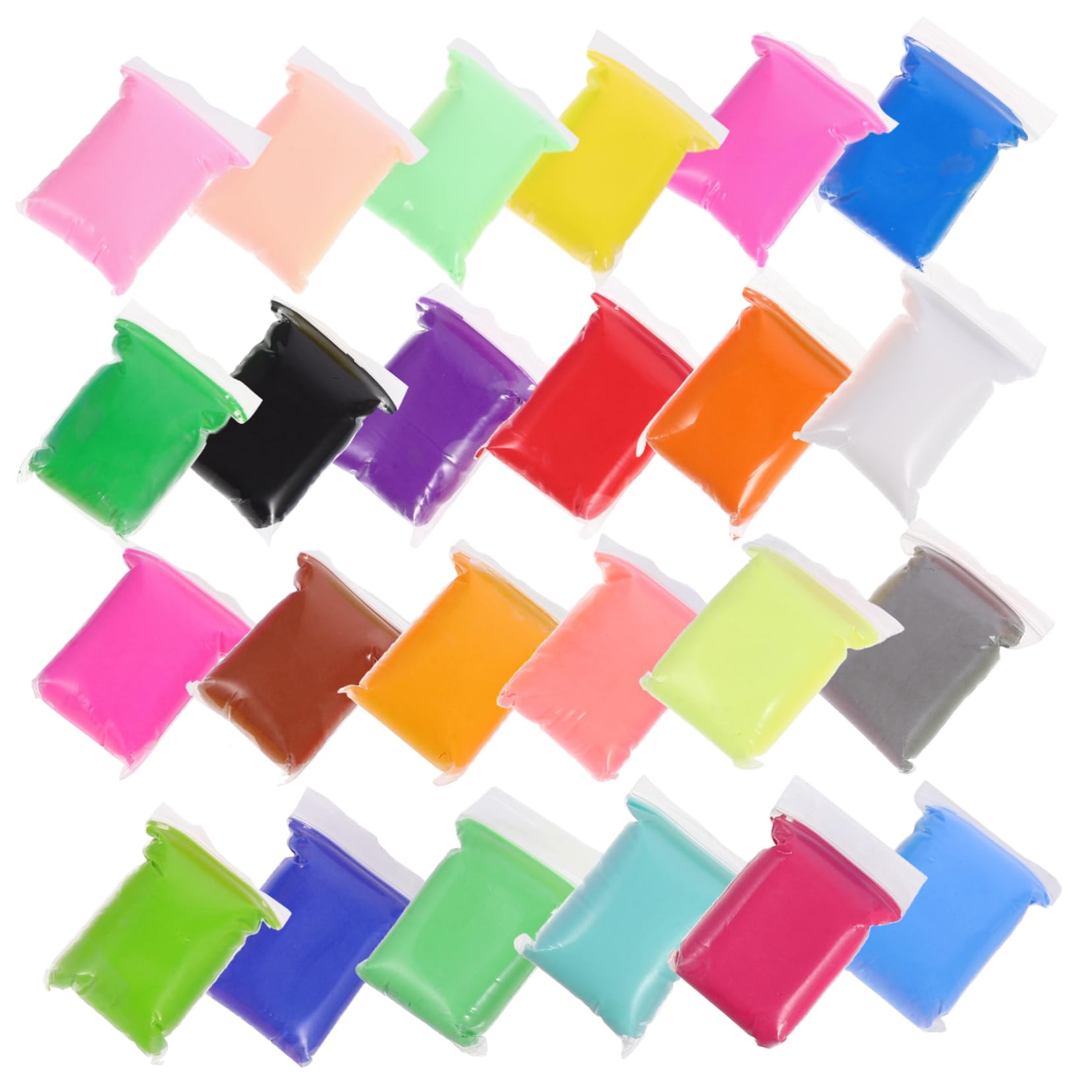 HEMOTON 120 paquetes Kit de Arcilla para Manualidades DIY con Colores Moldeable Ligera y para Creatividad y Artísticos
