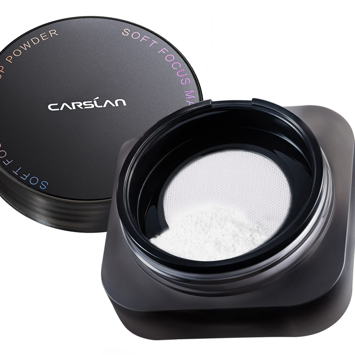 CARSLAN Soft Focus Loose Setting Powder, Waterproof, Matte, Oil Control, Shine Free, Talc-Free Face Powder Makeup, 24H Longwear Finishing Powder, O01