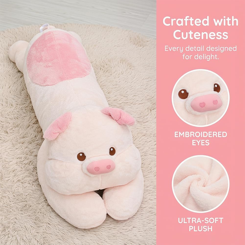 Amazon.co.jp: 巨大な豚のぬいぐるみ、かわいいかわいい豚のぬいぐるみ 