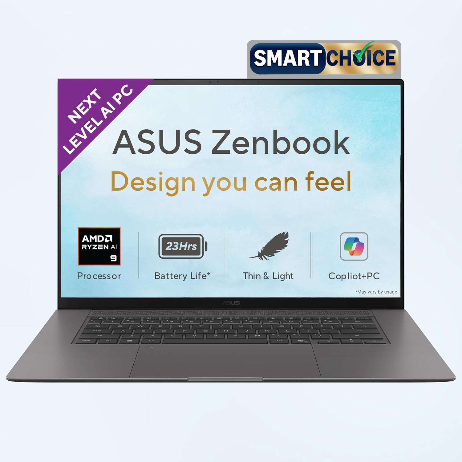 ASUS Zenbook S16 (2026),AMD Ryzen AI 9 465,AMD Radeon iGPU,32GB RAM, 1TB SSD,Touch Screen,OLED, 16" (40 cm),Windows 11,M365 Basic(1 Y)* Office 2024,Antrim Gray, 1.50 kg, UM5606GA-SR248WS,Co-Pilot+ PC