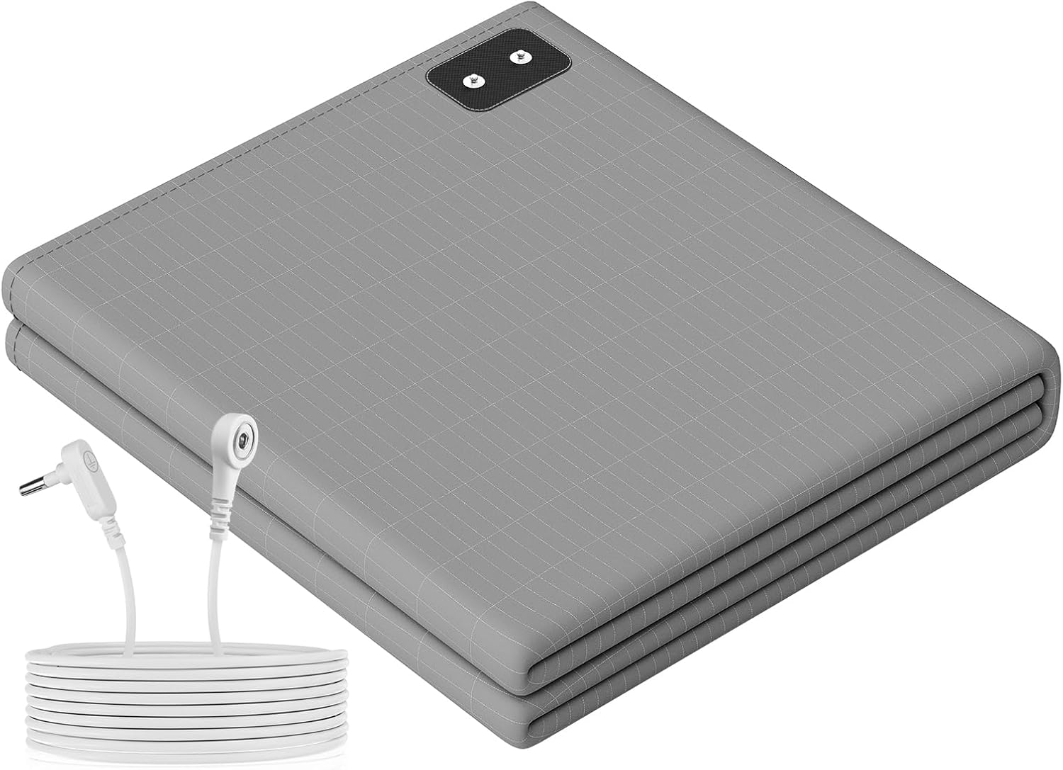 Grounding Sheets, Conductive Sheets for Bed, with 10% Silver Fiber,Gray