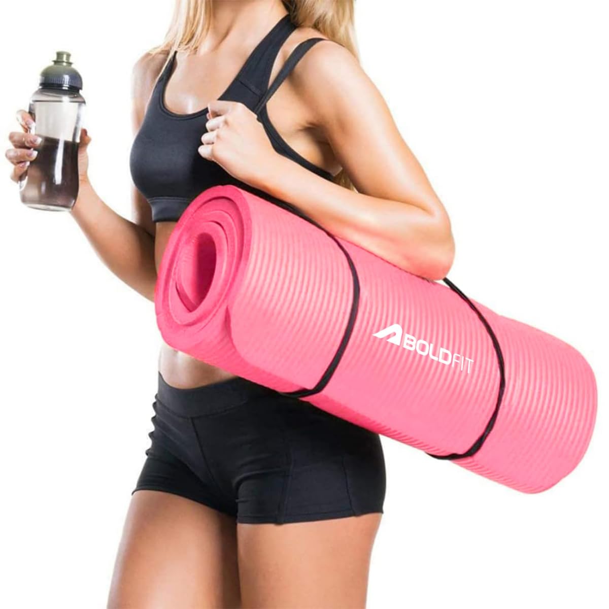 Boldfit Yoga Mats for Women and Men NBR Material with Carrying Strap, Extra Thick Exercise Mats for Workout Yoga Mat for Women for Workout, Yoga, Fitness, Exercise Mat Anti Slip Yoga Mats (B08MT1DSPK) Amazon Price History, Amazon Price Tracker