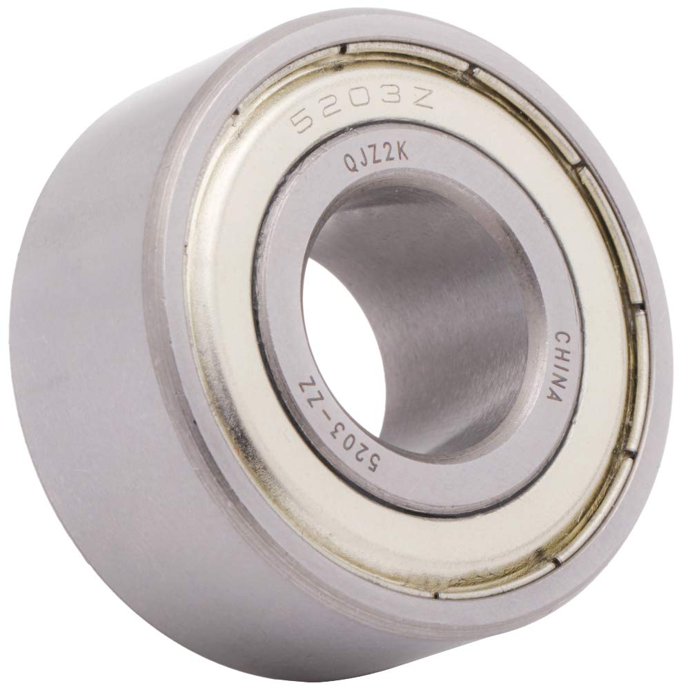 [1-Pack] 5203-ZZ - Angular Contact Ball Bearing 17 mm x 40 mm x 17.463 mm (ID x OD x Width) Double Metal Shield