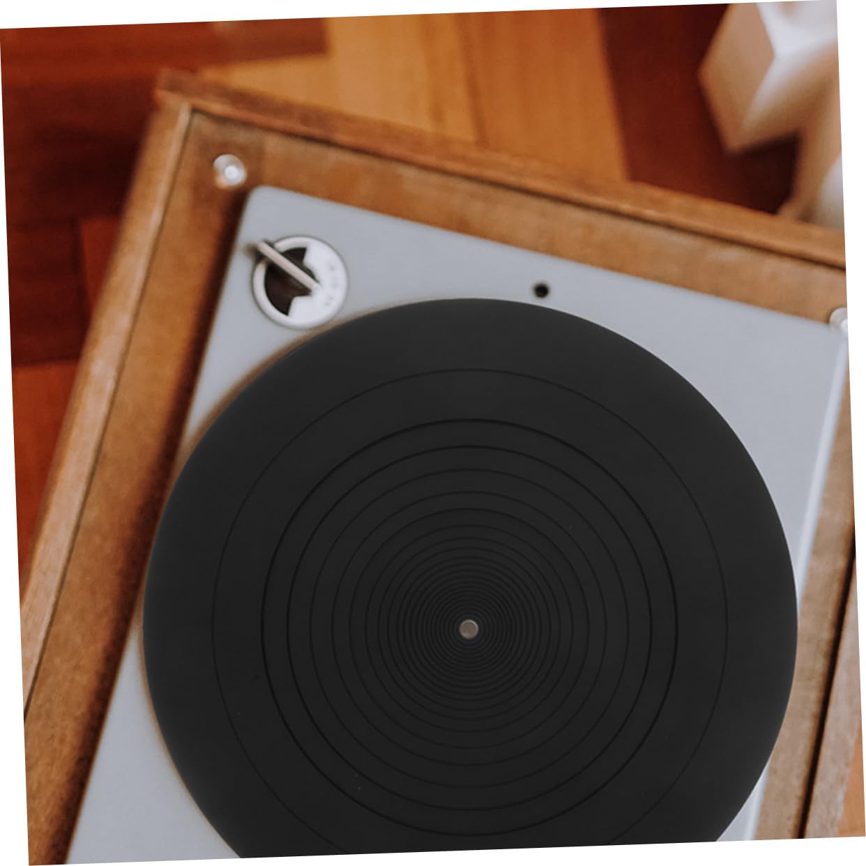POPETPOP 2 piezas Alfombrilla Antiestrés de Silicona para Tocadiscos Unidades de Antideslizante y Antiestática Protección para Discos de Vinilo y Estabilidad Reproductores de Vinilos