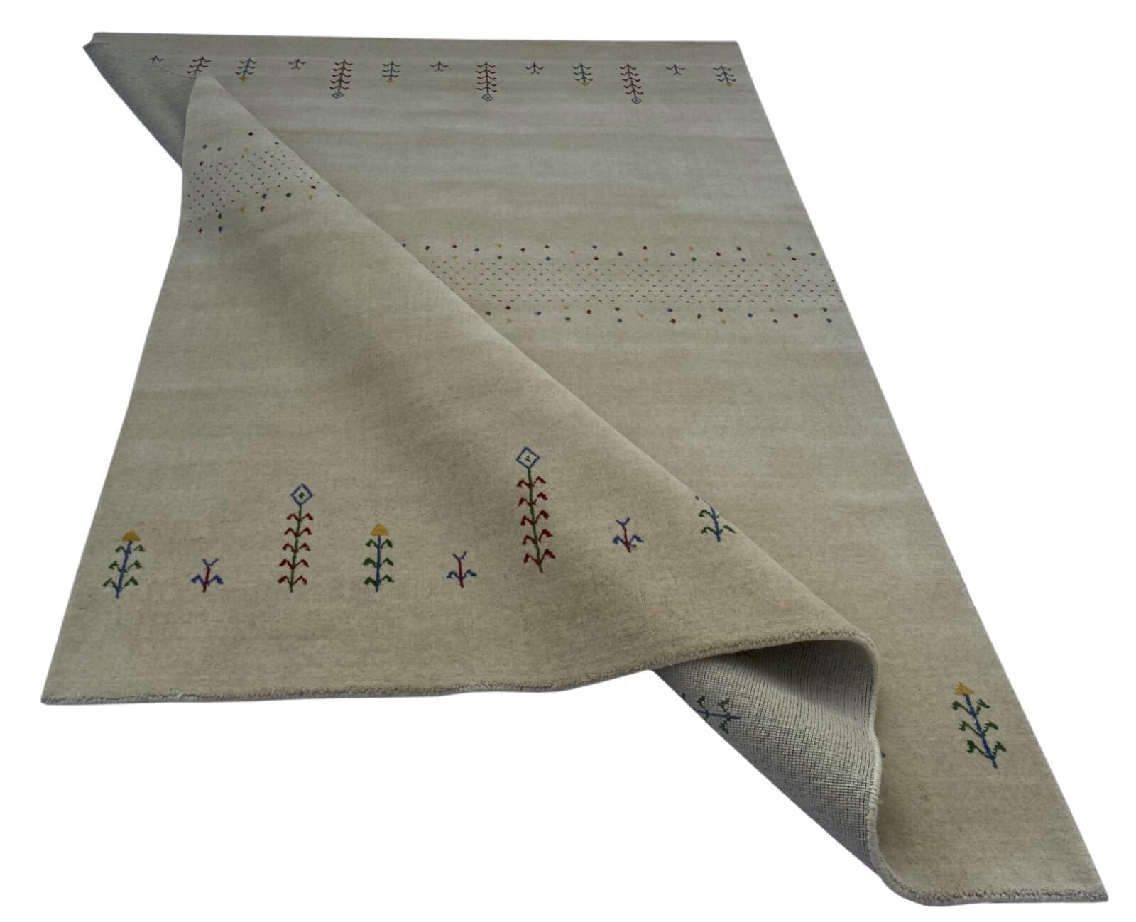 AC3 Wollteppich Gold 200 x 300 cm 100% Wolle handgewebt