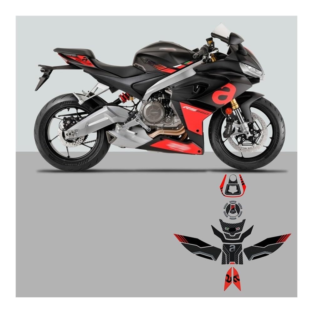 Kit De Protección Adhesiva para Depósito Gasolina para Tuono RS 660 (2020-2023): Protector Antirrayas Antideslizante Protector Deposito Moto
