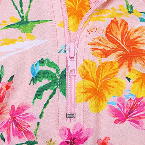 Image of XFGIRLS Baby /Toddler Girls Swimsuit Long Sleeve One-Piece Bathing Suit Rash Guard for Kids UPF 50+ Swimwear