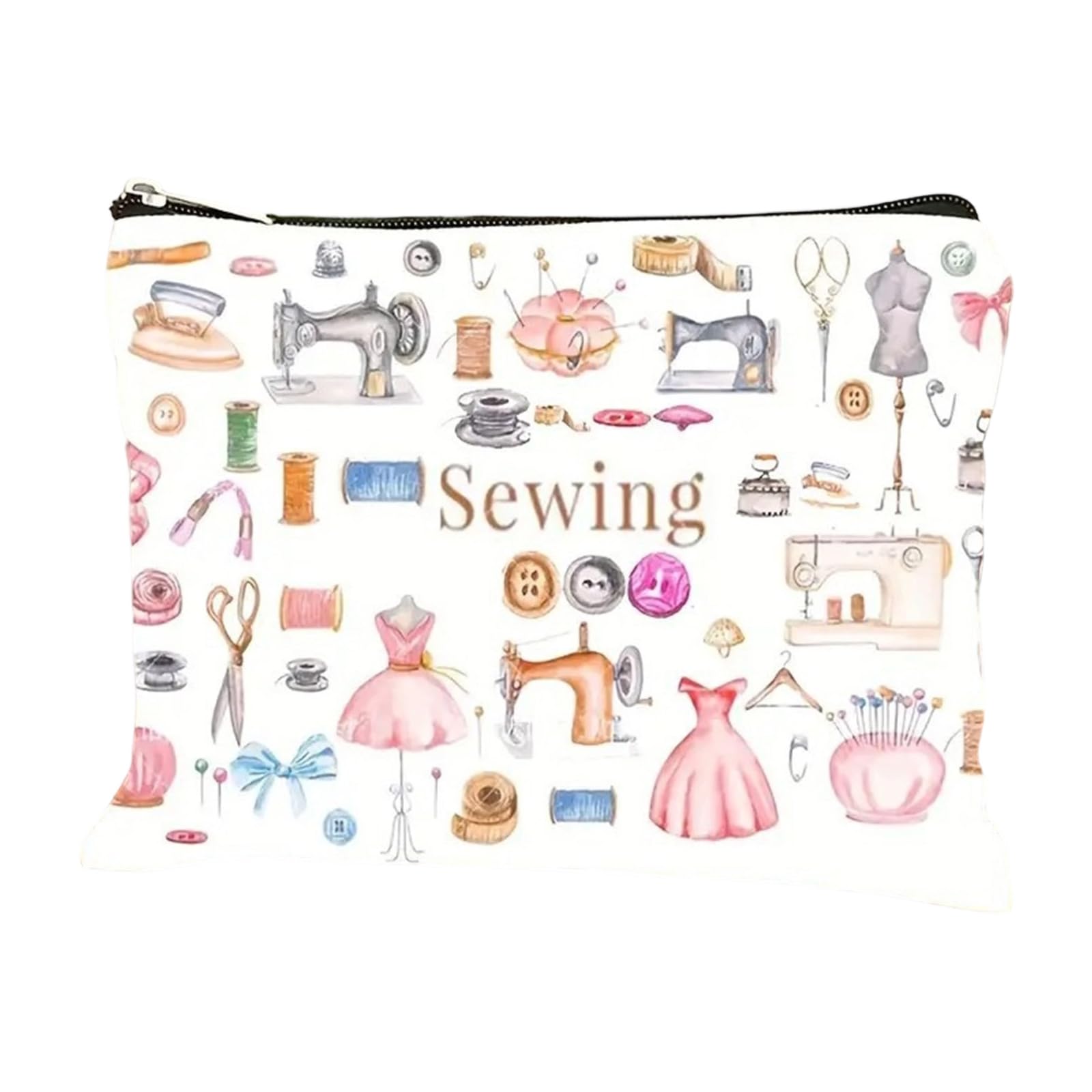 Xinsheinelry Dense Linen Makeup Bag with Multiple Compartments Large Capacity Organizers for Travel and Daily Use Waterproof Bag