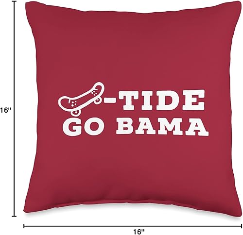 Miniatura 4 de Bama Alabama - Almohada de 16 x 16 pulgadas, multicolor