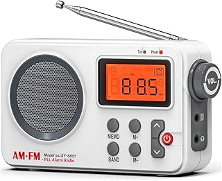 Portable AM/FM Radio Digital Tuning