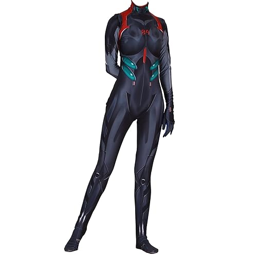 Leaffly Womens Ayanami Rei Cosplay Bodysuit Zentai Costume
