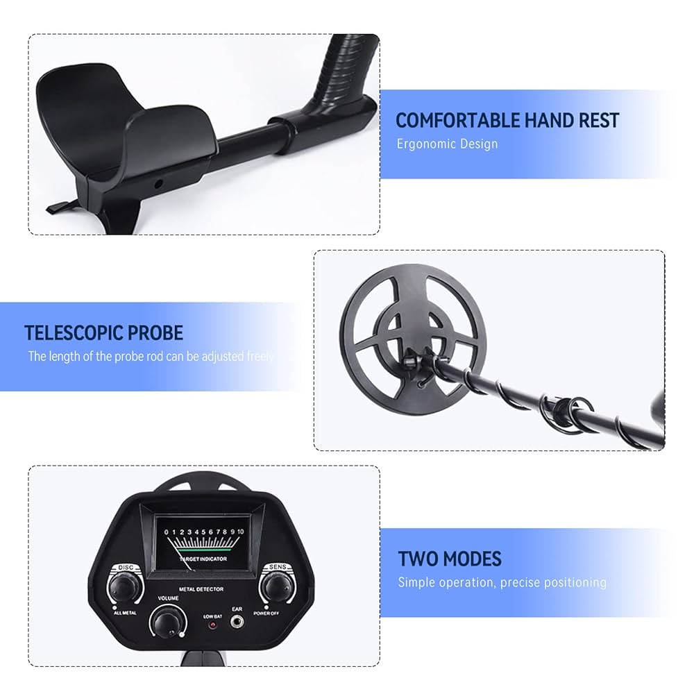 Amazon | QuiExact 地下金属探知機 金属探知機 宝探し 金/銀/銅