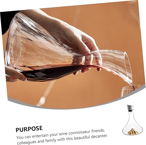 Miniatura 8 de Decantador de iceberg de vidrio dispensador de bebidas Decantador de cristal para bisuteria whisky titular bourbon decantador aireador de vino