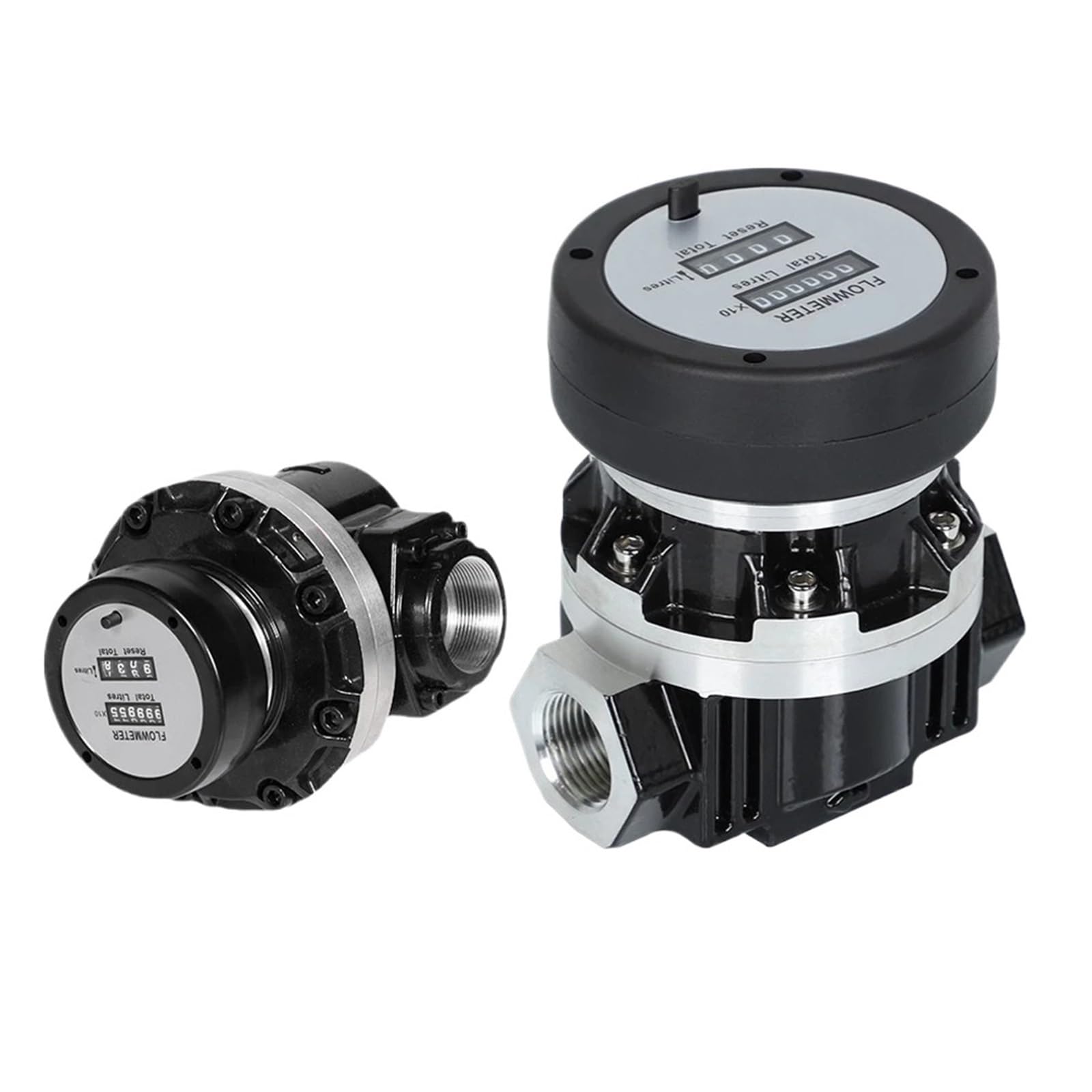 QfUxYYSLD 1pcs Mechanical Oval Gear Flow Meter 1inch/1.5inch/2inch High Precision Engine Oil Flowmeter(2inch)