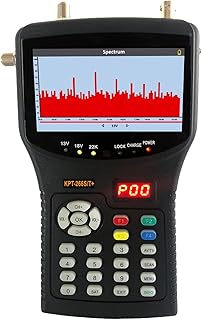 Satellite Finder Signal Meter KPT-266ST+ Plus AHD DVB-S2 T2 -C Satellite Finder Meter HD Satellite TV Receiver Spectrum Analysis KPT-717ST for Adjusting Sat Dish (Color : KPT-266ST add AHD, Size : P