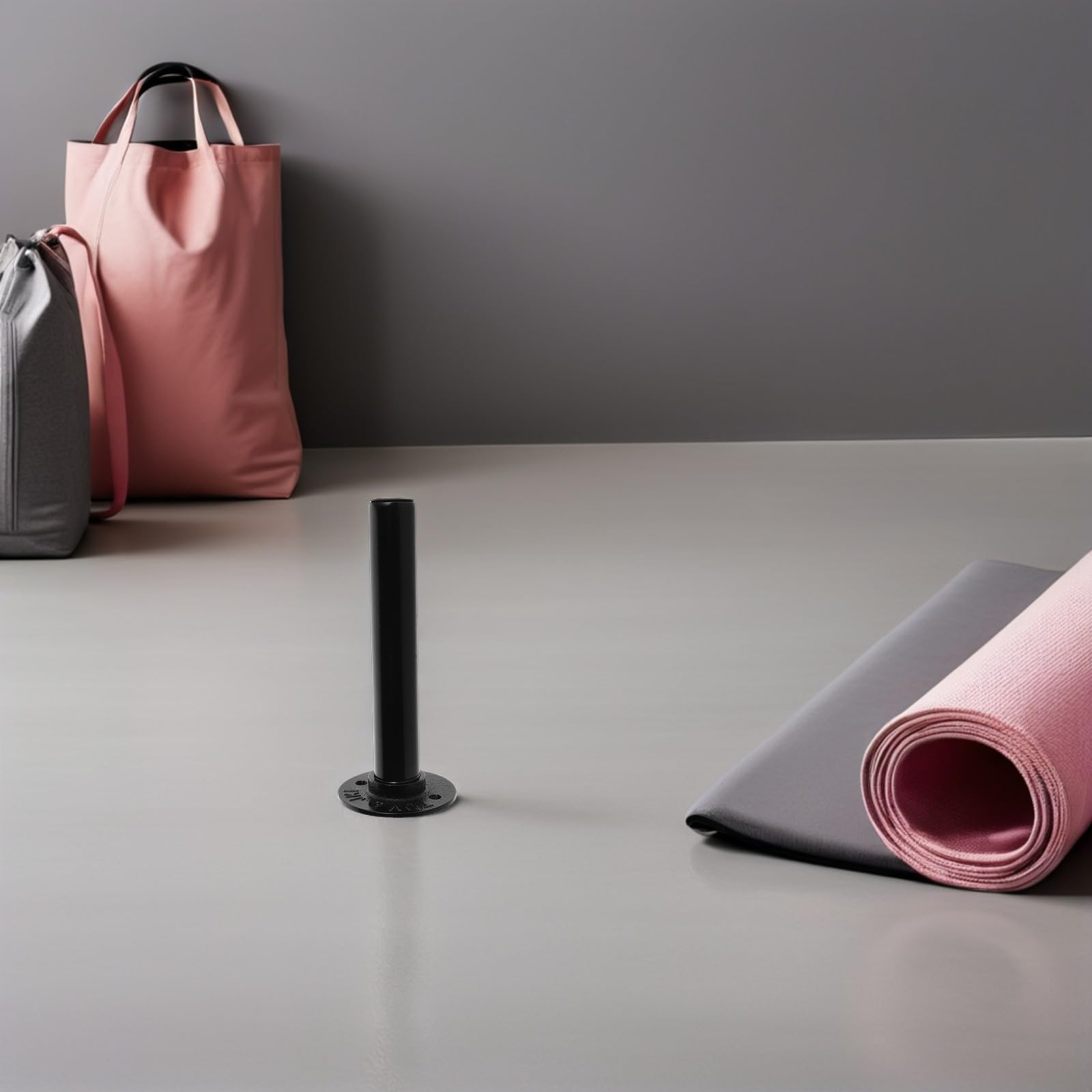 Hohopeti Soporte de Pared para Discos de Gimnasio de Hierro Resistente, Estante de Almacenamiento para Placas de Pesas de Varios Tamaños, 2 Unidades, Adecuado para Entrenamiento de Fuerza
