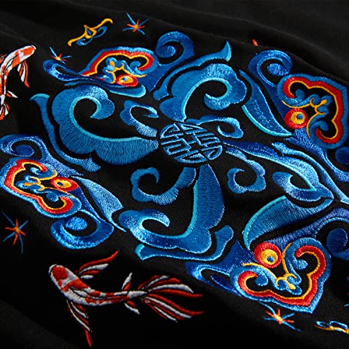 MFCT Japanese Streetwear Embroidered Graphic Hoodies for Men 7